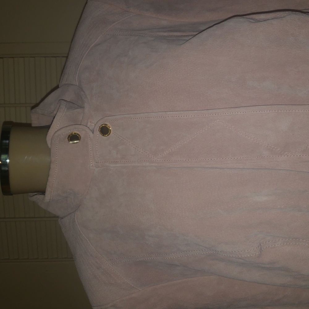 ISAAC MIZRAHI LIVE SUEDE FLIGHT JACKET SIZE 22 IN WOMENS - Picture 3 of 14